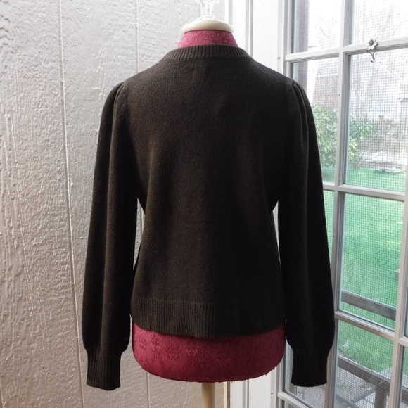 GAP Brown Color Cotton Blend Button Up Long Sleeve Sweater Cardigan - Picture 6 of 7